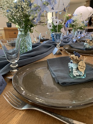 décoration table baptême